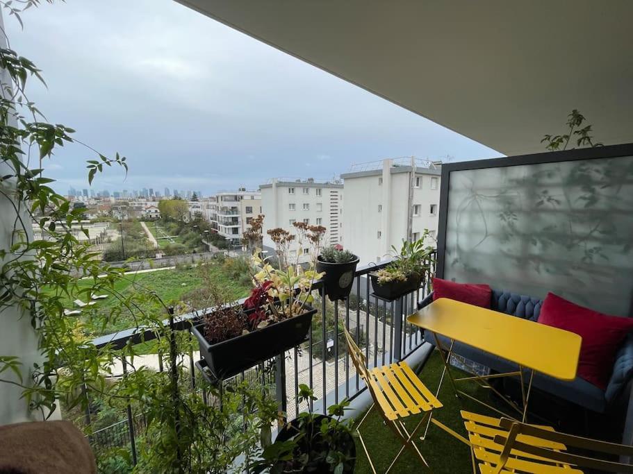 Superbe Appart Avec Vue Panoramique Sur La Defense Bois-Colombes Exterior foto
