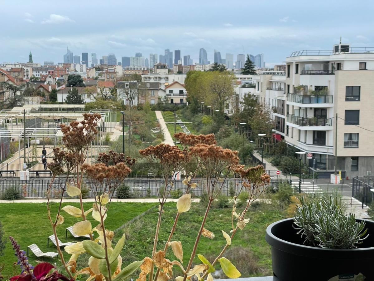 Superbe Appart Avec Vue Panoramique Sur La Defense Bois-Colombes Exterior foto